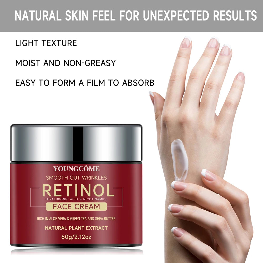 "Retinol Lifting and Firming Cream: Hydrates, Nourishes, and Revitalizes Your Skin"