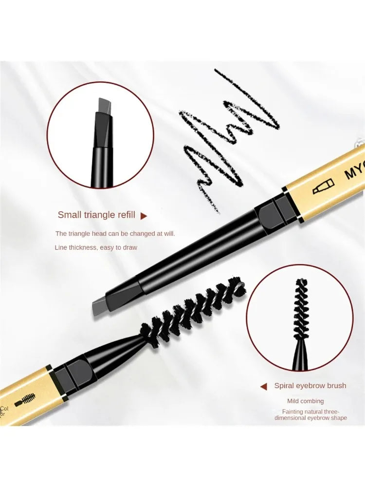 Dark Coffee Eyebrow Pencil with Brush