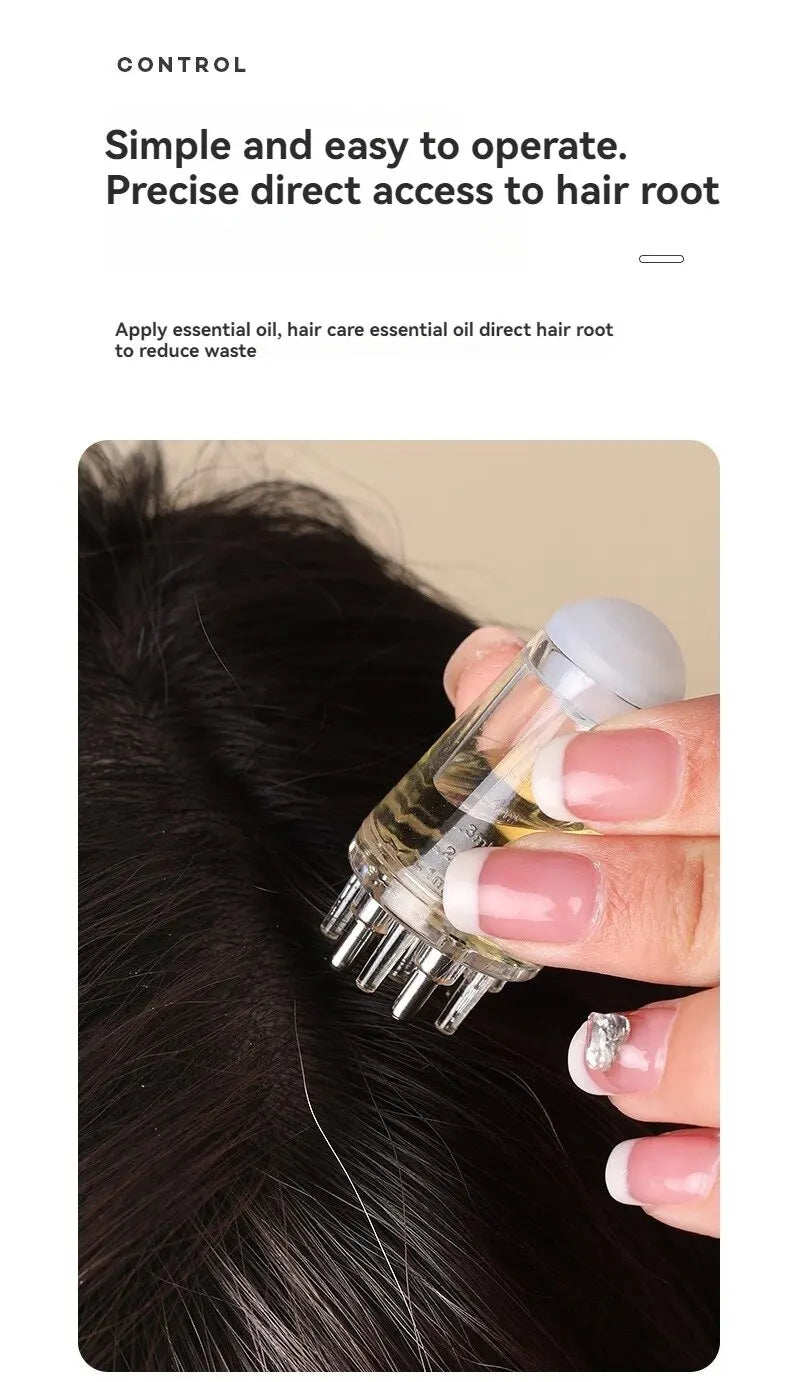 Scalp Applicator Hair Regrowth & Styling Solution Guide Comb