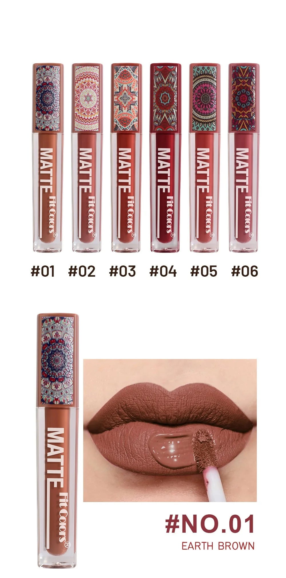 Waterproof Liquid Lipstick Set