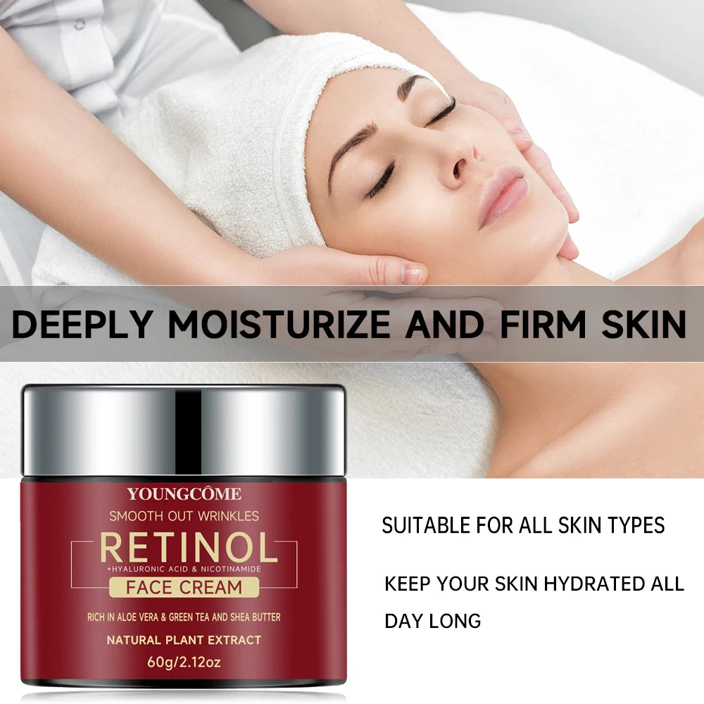 "Retinol Lifting and Firming Cream: Hydrates, Nourishes, and Revitalizes Your Skin"